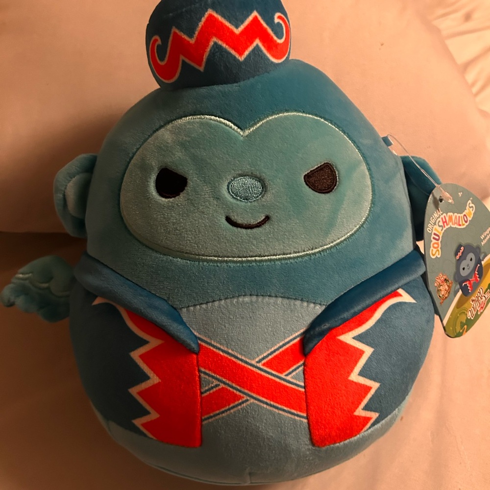 Squishmallows Blue and Red Stuffed Animal Plush
